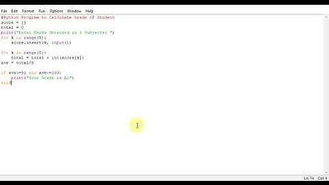 Python Program to Calculate Grade of Student