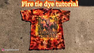 How to tie dye - fire tutorial diy flames