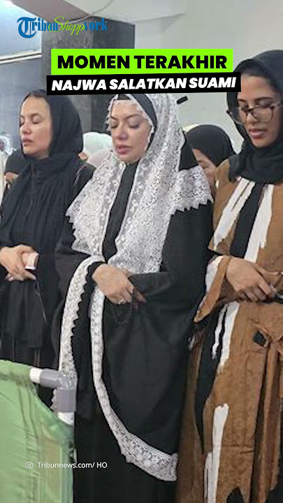 Najwa Shihab's Last Moments with Ibrahim Sjarief, Praying for Husband's Body with Swollen Eyes