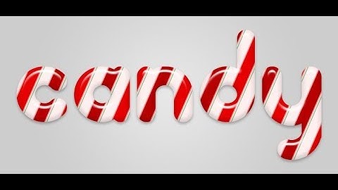 🍬How to make CANDY Text Effect in Photoshop CS6, CC | Photoshop Text Effects