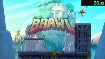Brawlhalla Tutorial% Speedrun Former World Record (1:08)