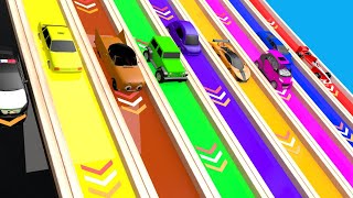 Learn Colors - Numbers Learning | with Cars and Slides | Happy Kids TV