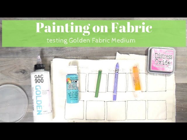 Textile Medium Tutorial, Golden CAG900 Fabric Medium, Painting on Fabric,  Round Two 