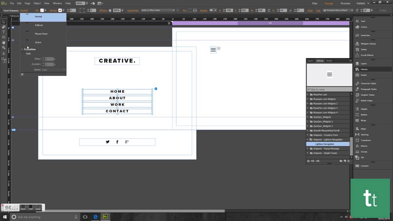 Lightbox Navigation | Adobe Muse Snippets | TTCOMS.COM