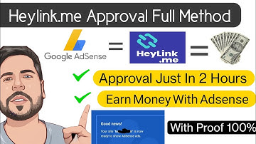 Heylink.me Adsense Approval Just In 2 Hours With Proof | Earn Money Online With Heylink Adsense 2023