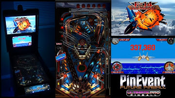 F-14 Tomcat (Ultimate Pro) PinEvent: AfterBurner Mode Gameplay (switch to U-Pro/Original/Arcade)