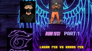 FREE FIRE ROM 1VS1 LHAGAR rca VS KROOS rca IMPOSSIBLE 🎯💯