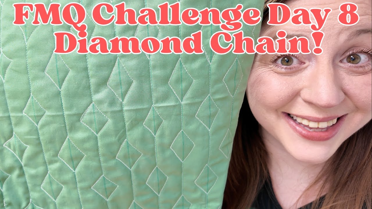 Lessons Learned ✓ Diamond Chain Free Motion Quilting Tutorial +