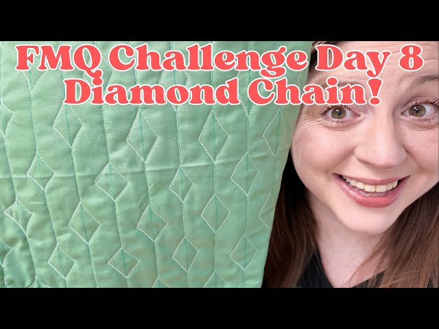 Lessons Learned ✓ Diamond Chain Free Motion Quilting Tutorial +