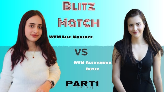 Chess blitz match between WFM Lile Koridze VS WFM Anna