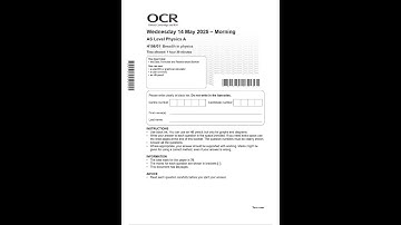 AS-LEVEL MAY 2025 OCR PHYSICS A PAPER 1 QUESTION PAPER AND MARK SCHEME #ukviral  #study #viralshort