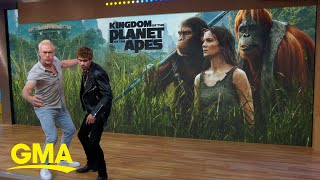 Owen Teague, Kevin Durand talk 'Kingdom of the Planet of the Apes'