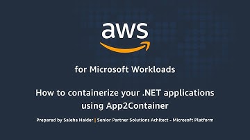 How to containerize a .NET application into Amazon ECS using AWS App2Container (A2C)