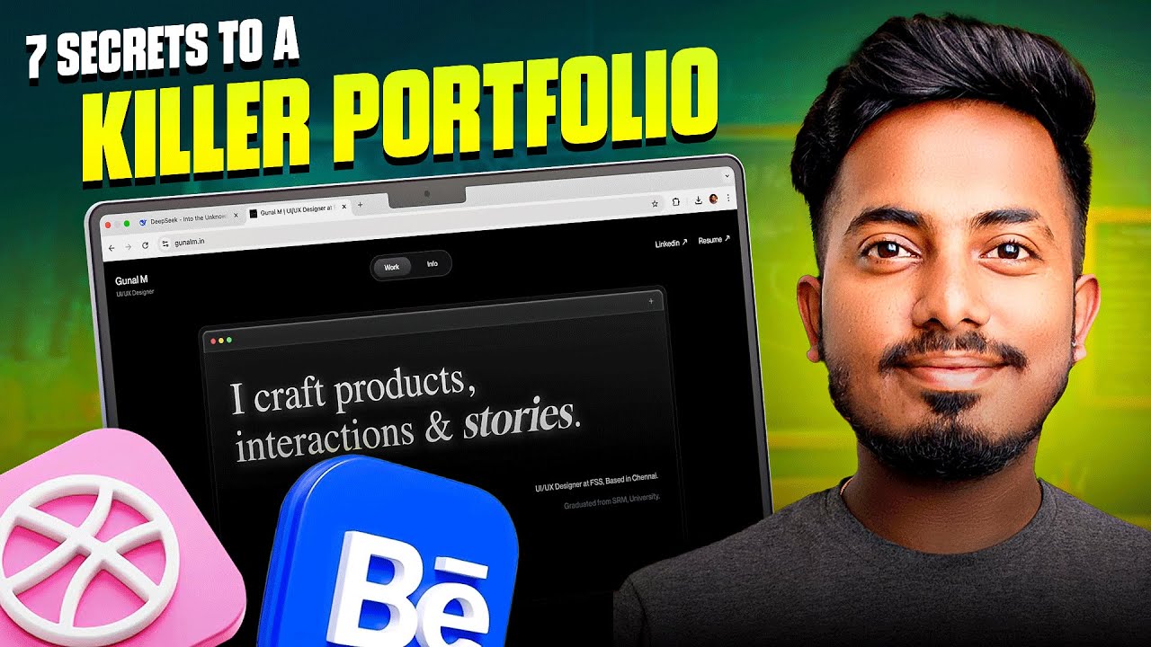 Kill Log Ui Design 7 Secrets to a KILLER UI/UX Design Portfolio! - YouTube