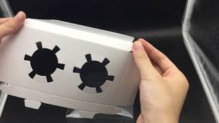 How to assemble a clear cupcake box 2 holder cupcake box