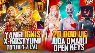 YANGI IGNIS X-KOSTYUMI TO'LIQ!!! 🥵 ENG ZO'R X-SUIT? EMOTSIYANI JINNILARI 😎 20.000 UC OMADLI OPENKEYS