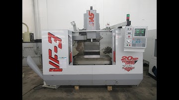 Haas VF-3 Vertical Machining Center, 20 Station Carousel Tool Changer & More