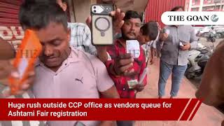 Huge rush outside CCP office as vendors queue for Ashtami Fair registration