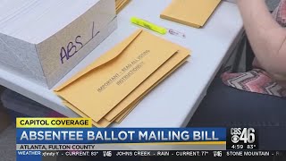 New bill could potentially restrict absentee ballot mailings in Georgia