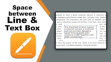 How to change space between line and text box in apple pages for iCloud