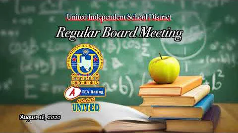 Regular Board Meeting - August 18, 2020