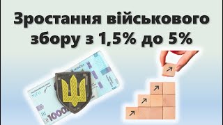 Уряд планує підвищення військового збору з 1,5% до 5%