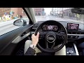 2019 Audi A4 Quattro 60 FPS POV drive test drive acceleration and crazy bike bmw s1000rr wheelie