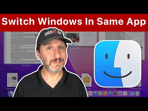 Video: Hur växlar du mellan öppna fönster på en Mac?