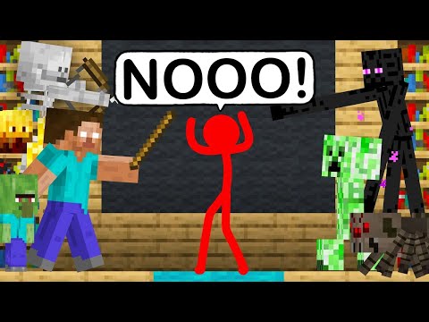 Top 5 Stickman vs Minecraft vs. Animation vs Animator AVM Shorts Ep 24 Alan  Becker Stick Figure 