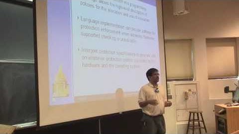 OS-SP08: Lecture 33: Protection+Security