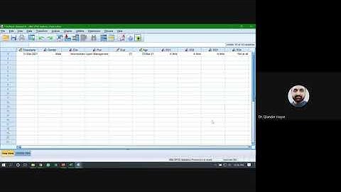 Importing Google Form data into SPSS
