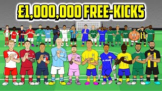 LAST FOOTBALLER TO MISS A FREE-KICK WINS £1,000,000! (Feat Ronaldo Messi Neymar Mbappe Haaland +more screenshot 4