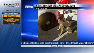 K9 Enzo receives life-saving vest thanks to local donation