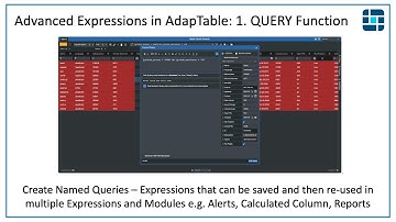 ָAdvanced Expressions in AdapTable 1: the QUERY function
