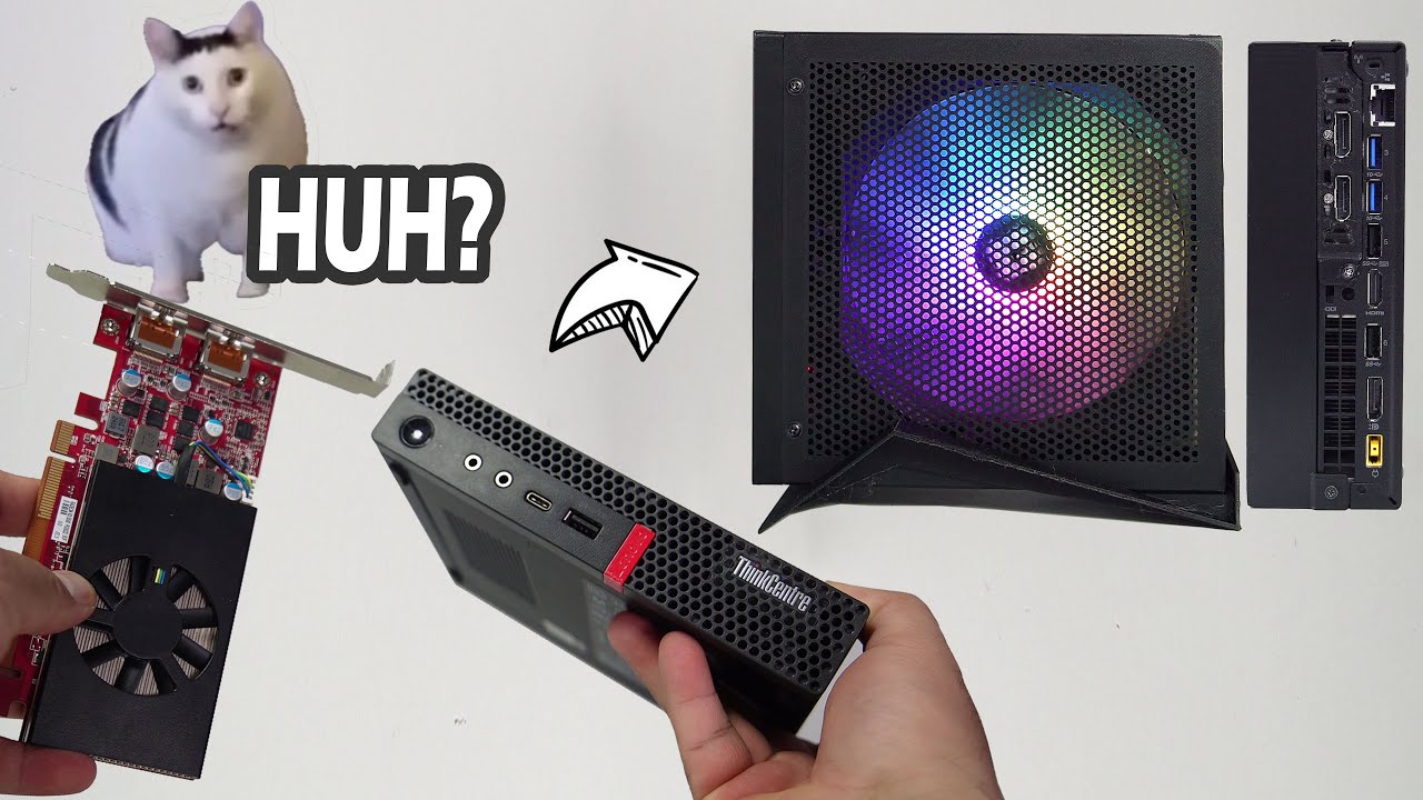 Lenovo M720q + RX6500: 140mm ARGB Fan Noise and Heat Gone, But Can It Game?