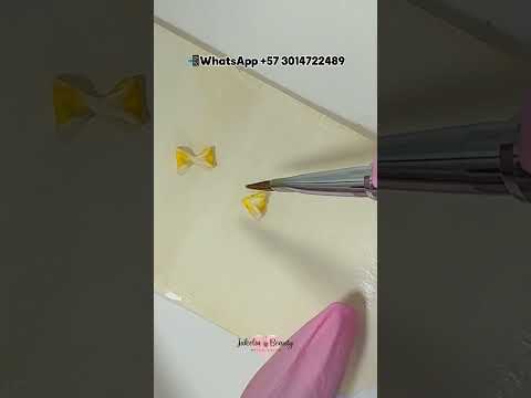 💕Decoración En Uñas Con Moño En 3D🎀💅 #moño3Duñas #acrilico3D