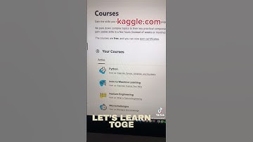 #shorts Kaggle para aprender Machine Learning y Data Science