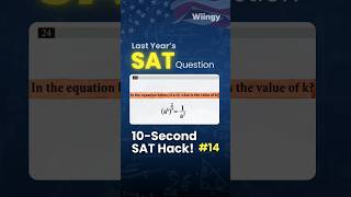 Crack This SAT Question: Solve for K in 10 Seconds! #satmath #maths