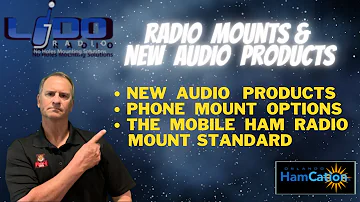 Lido Radio Mounts for Ham Gear / Phones, and NEW AUDIO PRODUCTS for Hams, Hamcation