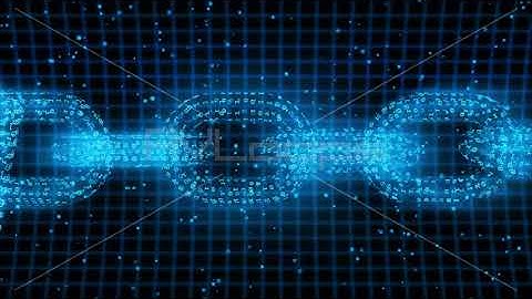 Blockchain Network Security Concept Binary Particle Side View - IncrediVFX - AVloops