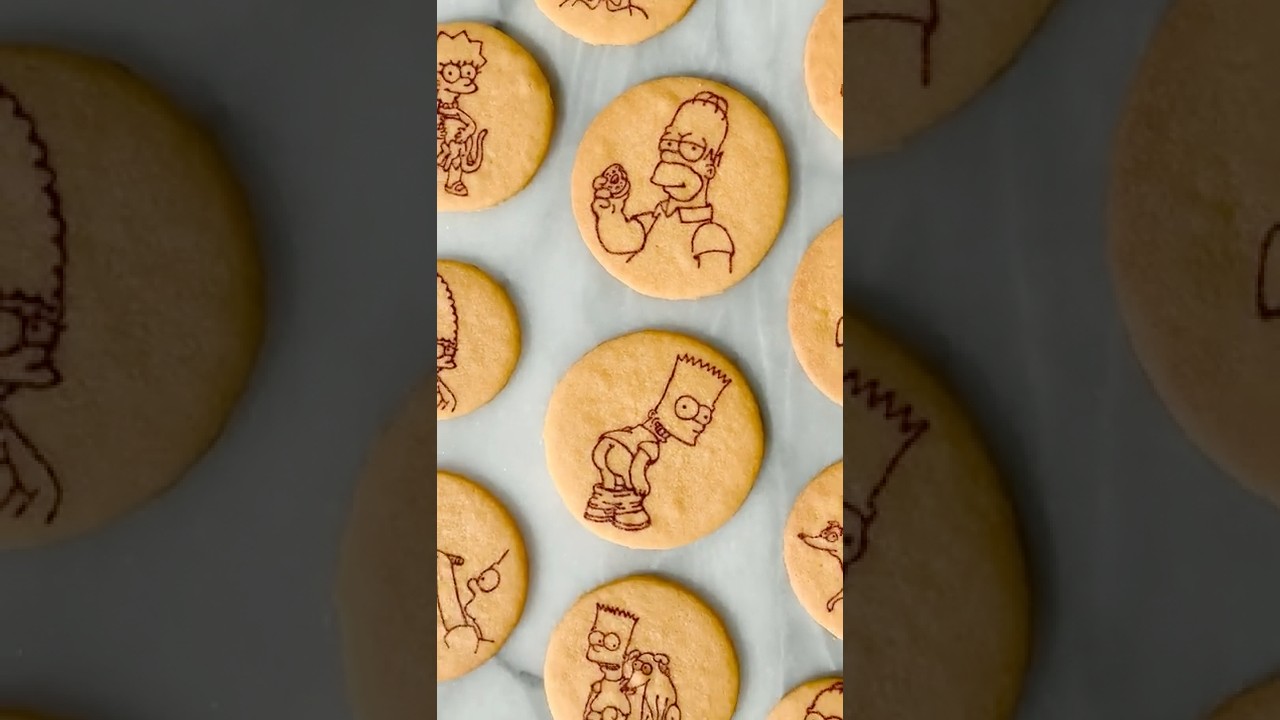 PERFECT Simpson Chocolate Stamp Cheese Cookie 😍🥰