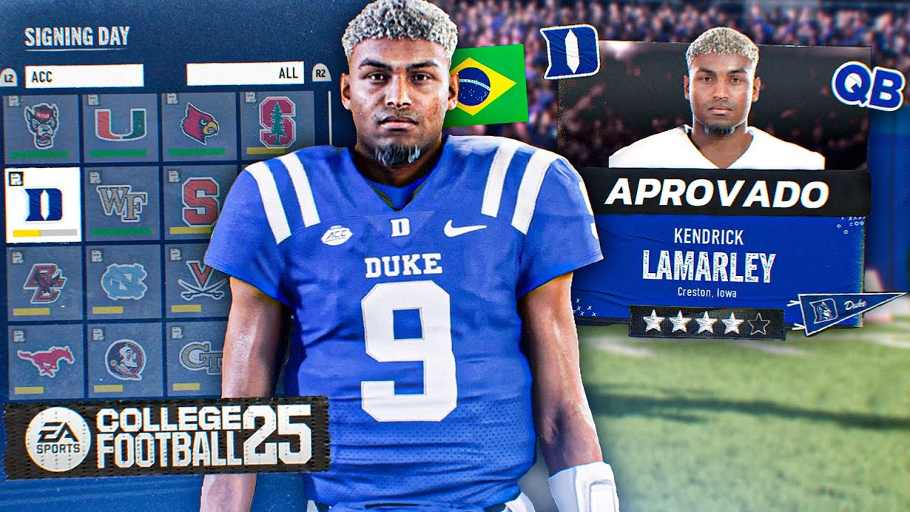 CRIAÇÃO DO NOVO REI NO COLLEGE FOOTBALL 25 - MODO CARREIRA #1