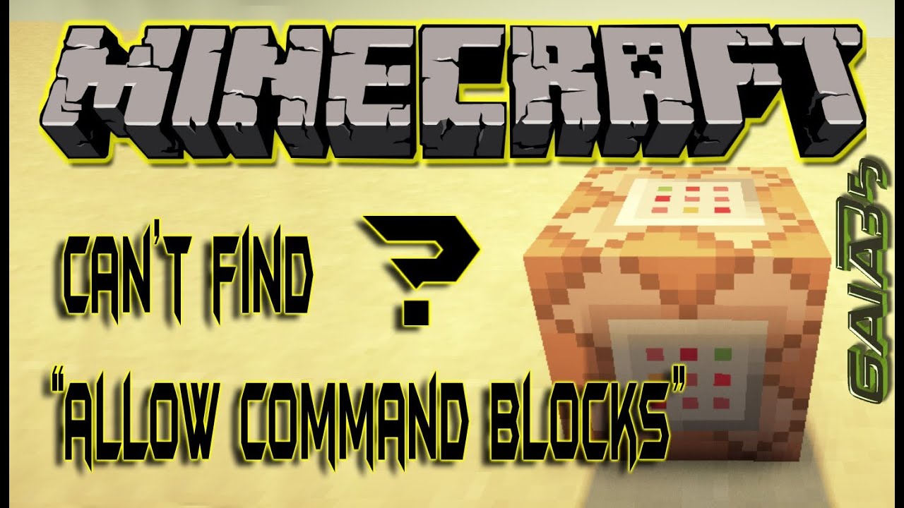 How To Enable Command Blocks In Minecraft