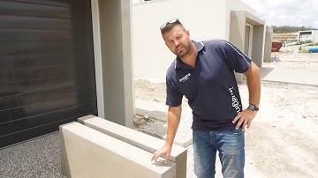 Polystyrene Feature Blockwork with acrylic render finish Explained by Keith From Imagine Kit Homes