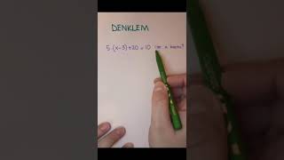 7.Sınıf Matematik Denklemler Soru Çözümü