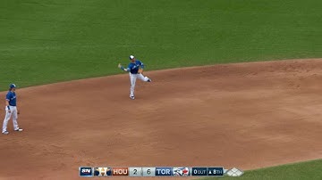 HOU@TOR: Tulo makes a smooth backhanded stop at short