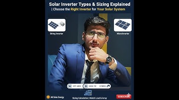 Solar Inverter Types & Sizing Explained | Choose the Right Inverter for Your Solar System