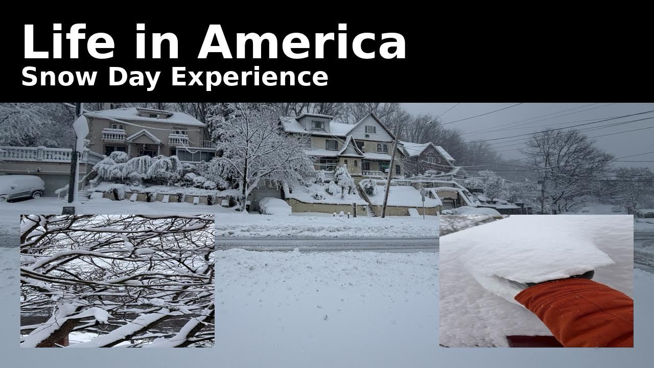 New York Snow Time A Peaceful Winter Experience ලස්සන සුන්දර අද්දැකිම් එක්ක හිමත් එක්න ජිව්තය විදිමු