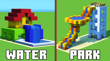 Minecraft-tutorial: Hoe maak je een waterpark? "Waterpark-bouwhacks"