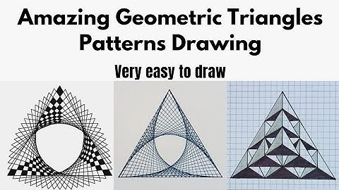 Unlock the Magic of Triangles 🔺 | Geometric Pattern & Spiral Drawing | paint with Rumi